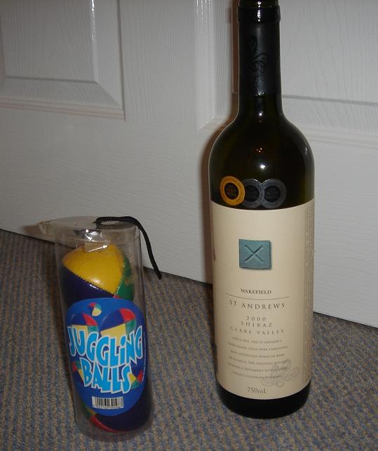 Wakefield St Andrews Shirazâ€¦..and some practice juggling ballsâ€¦.for some reason