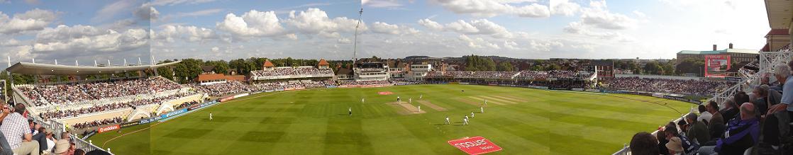 Itâ€™a another panoramic attempt - Trentbridge cricket ground this time