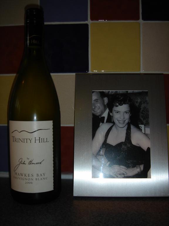 Trinity Hill with a picture of my mum at the Café de Paris in London in 1954 (for some reason)