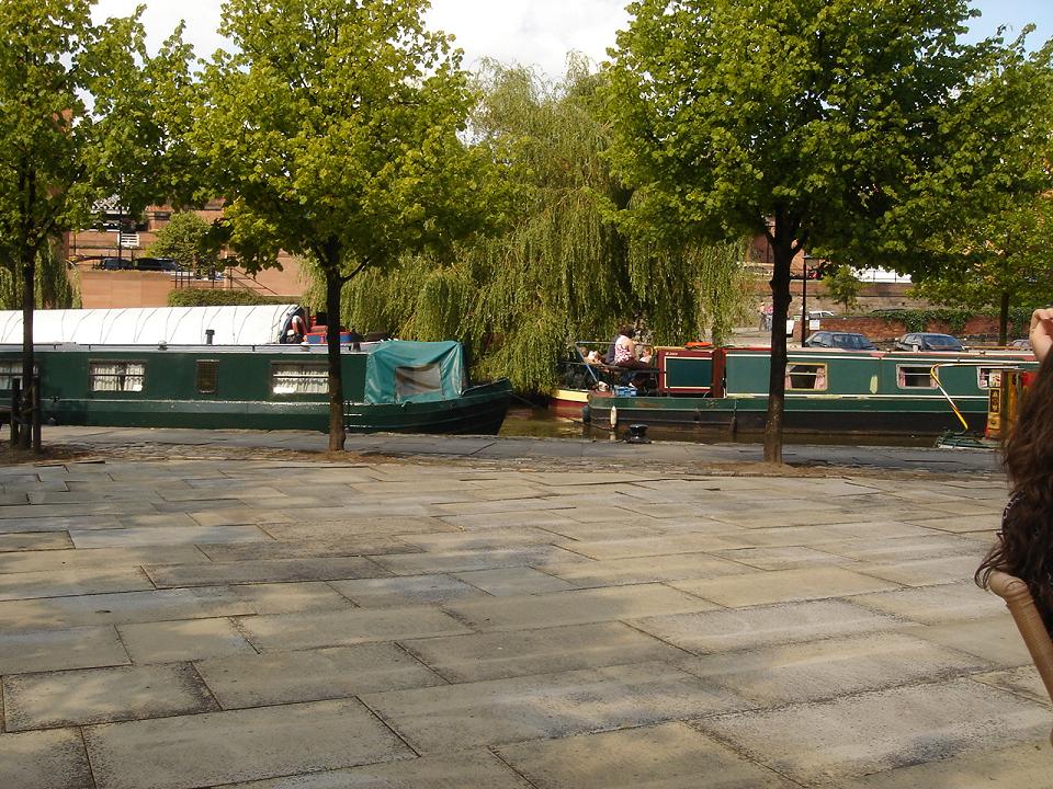 Nice view - a couple of boats on the canal