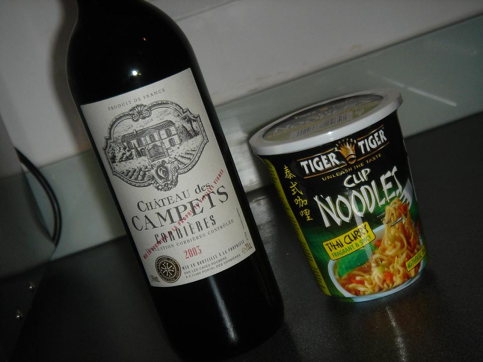 Campets and a “proper†pot noodle (for some reason)