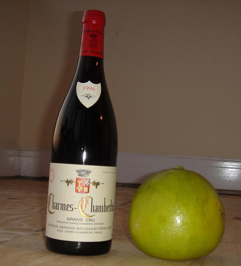 Charmes-Chambertinâ€¦â€¦with a pomelo (for some reason)