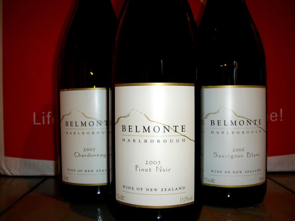 Belmonte Pinot Noir and its siblingsâ€¦for some reason