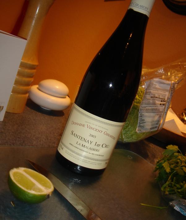 Santenay - but hey!  Whatâ€™s cookingâ€¦..good looking?