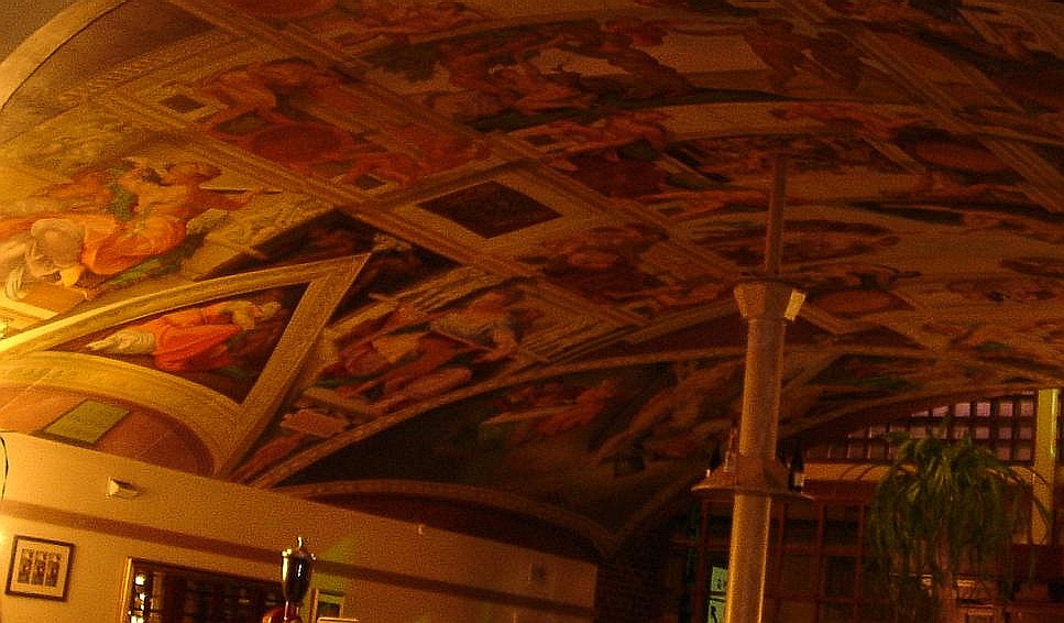 â€¦and Michelangelo inspired ceilings!