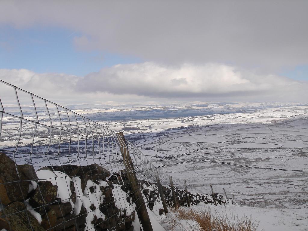 View from the topâ€¦..of Pendle Hill