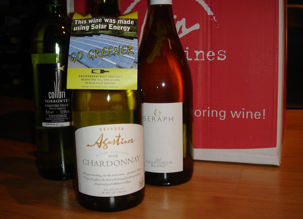 Agustinos Chardonnayâ€¦..made in Chile from green thingsâ€¦for some reason