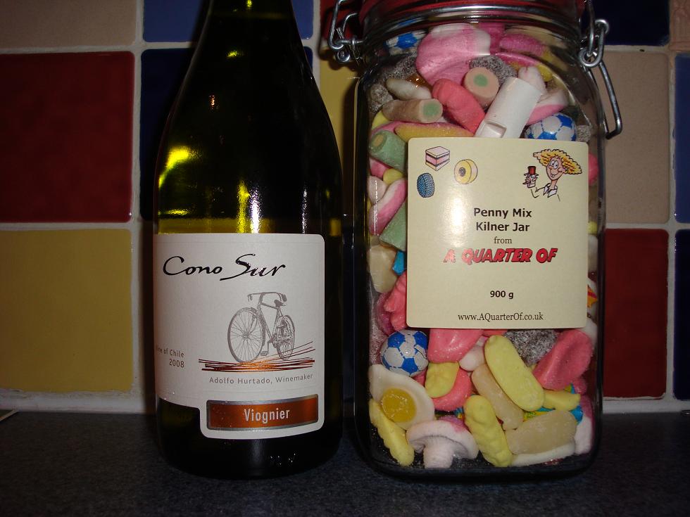 Cono Sur and some retro sweets....for some reason