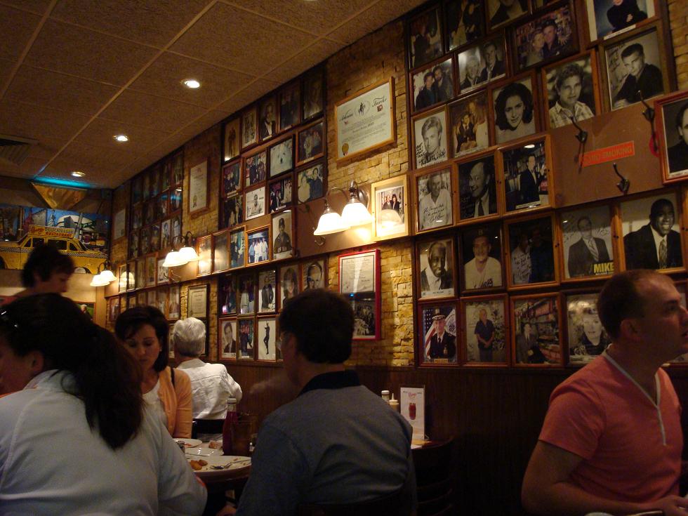 Carnegie deli walls papered with stars