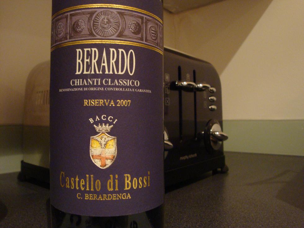 Berardo, Castello di Bossi Chianti Classico Riserva 2007