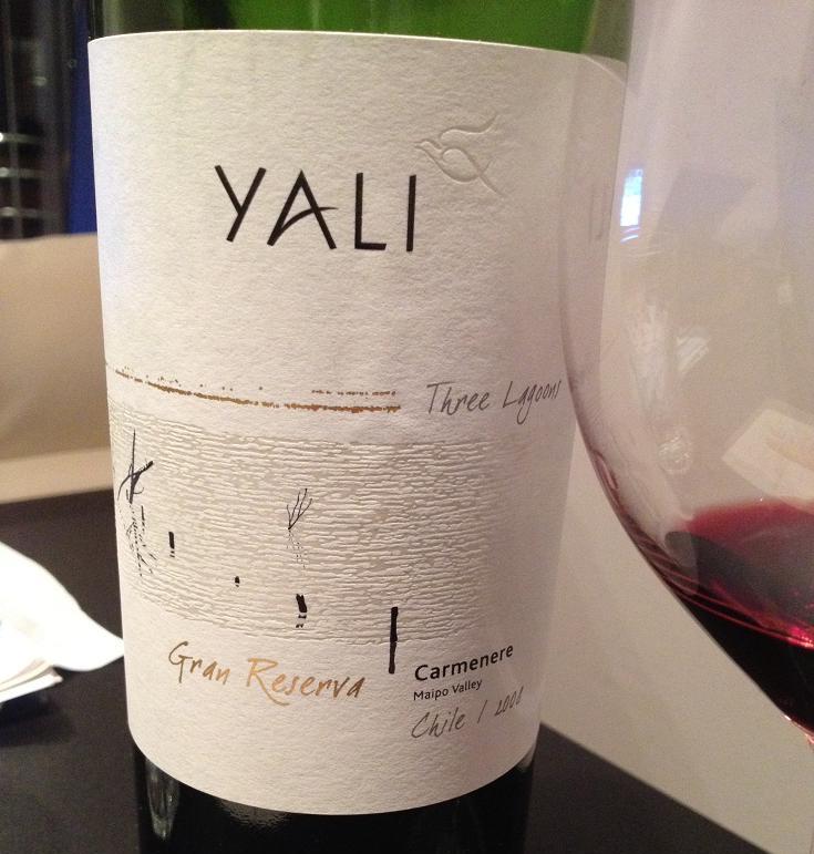 Yali 2008, Three Lagoons, Gran Reserva, Carmenere