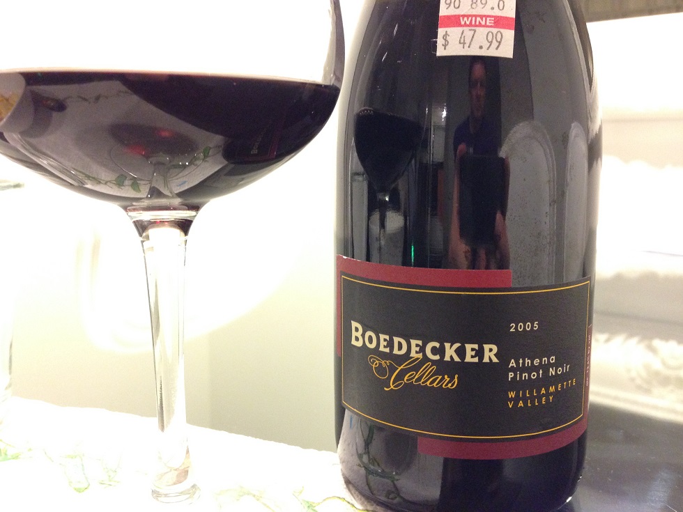 Yo Decker! Boedecker Pinot Noir!